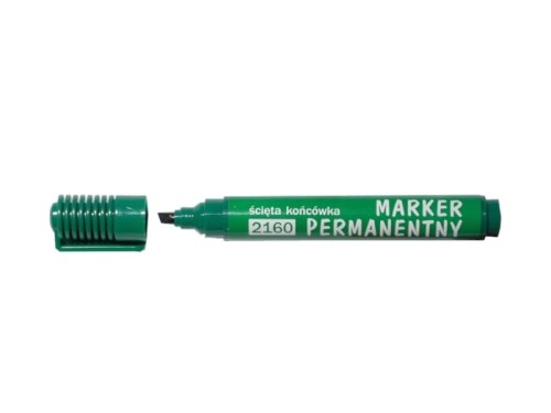 Marker permanentny D.RECT ścięty zielony