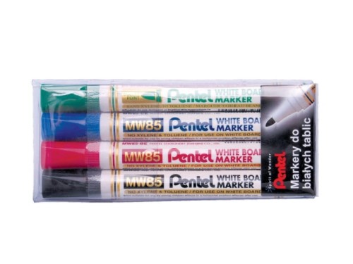 Markery suchościeralne Pentel MW85-4W 4 kolory
