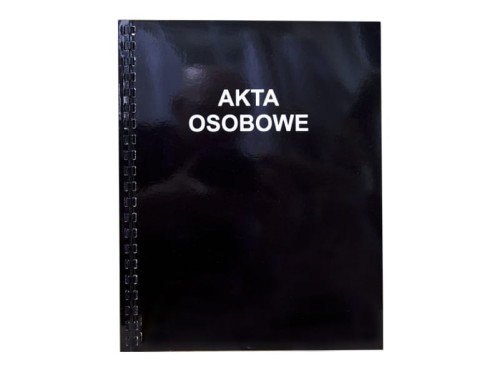 Teczka do akt osobowych Konfex T-03 A4 czarna