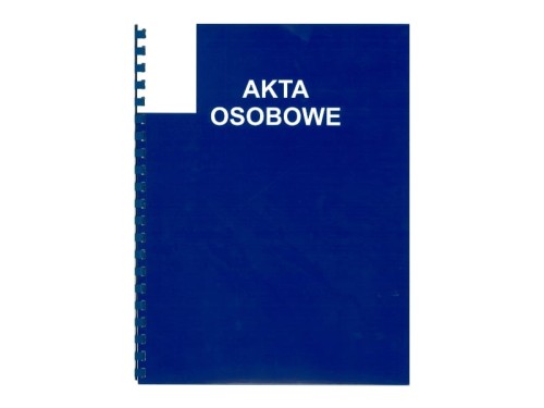 Teczka do akt osobowych Konfex T-02 A4 niebieska