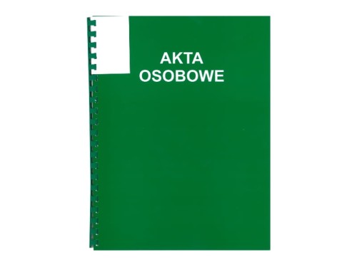 Teczka do akt osobowych Konfex T-02 A4 zielona