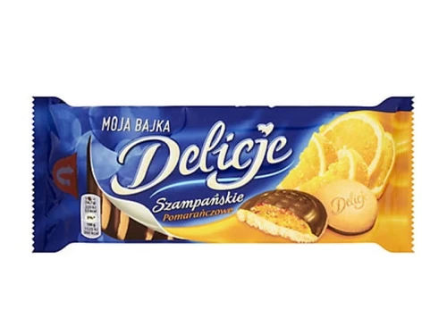 Ciastka Wedel Delicje pomarańczowe 150g/24
