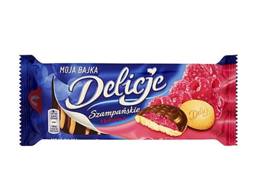 Ciastka Wedel Delicje malinowe 150g/24