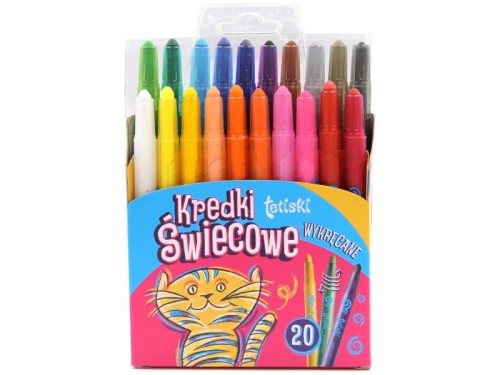 Kredki świecowe Tetis tetiski wykręcane 20kolorów