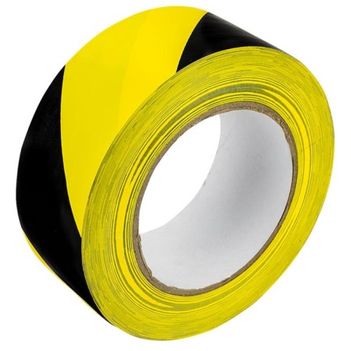 Taśma ostrzegawcza 48mm x 50m samoprzylepna GRAND żółto-czarna 1szt. /130-1960/