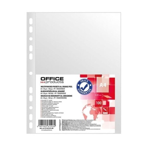 Koszulka zawieszkowa A4 50mic groszkowa OFFICE PRODUCTS 100szt. /21141415-90/