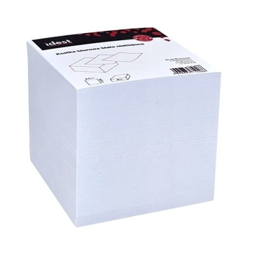 Kostka biurowa biała nieklejona 85x85x80mm IDEST 1szt.