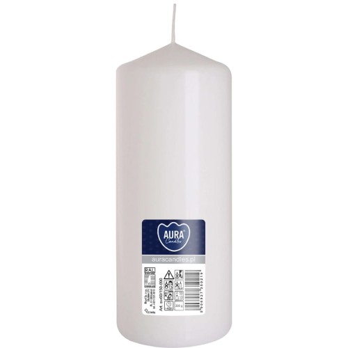 Świeca walec Aura sw60/150-090 biała