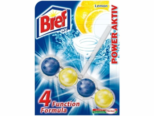 Zawieszka do muszli Bref WC Power Aktiv Lemon 50 g
