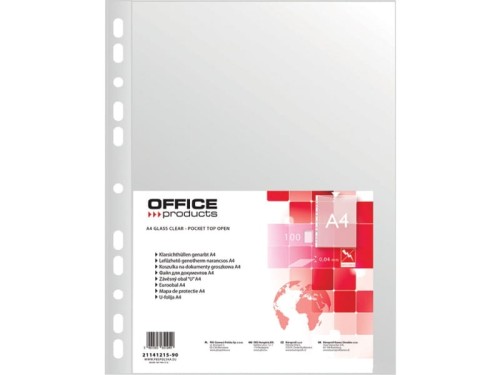 Koszulka groszkowa na dokumenty Office Products PP A4 40um 100 sztuk