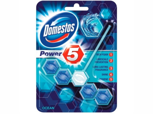 Kostka do WC Domestos Power 5 Ocean 55g