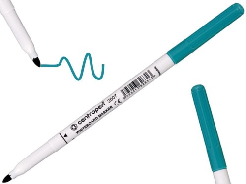 Marker suchościeralny Centropen 2507 okrągły 1-2mm zielony