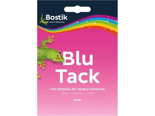 Masa plastyczna mocująca BLU TACK różowa 45g