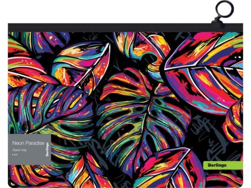 Koperta z suwakiem Berlingo A4 Neon Paradise 180 µm