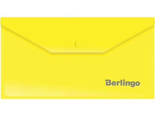 Teczka kopertowa na zatrzask Berlingo DL 180 µm żółta