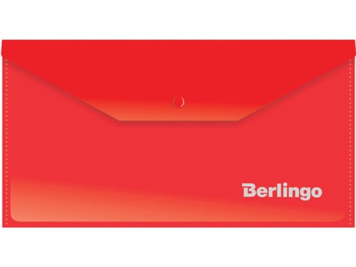 Teczka kopertowa na zatrzask Berlingo DL 180 µm czerwona