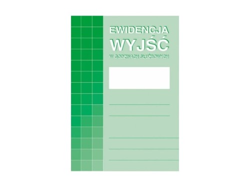 Ewidencja wyjść w godzinach służbowych Mipro A4 57