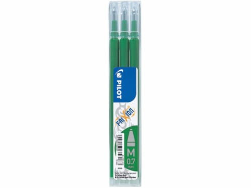 Wkład wymazywalny 0,7mm PILOT FRIXION BALL zielony 3szt. /BLS-FR7-G-S3/