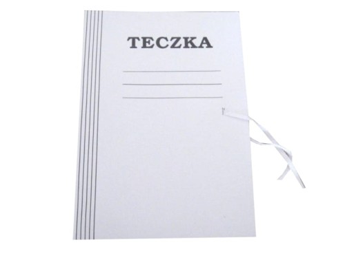 Teczka wiązana ARO z nad tekturowa A4 350g biała