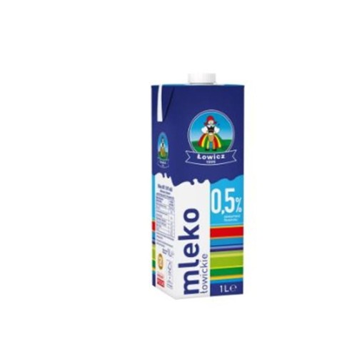 Mleko UHT ŁOWICKIE 1,0 L 0,5% 1szt.