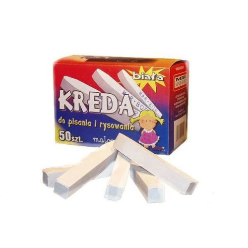 Kreda biała do tablic kwadratowa B4 Marbor 50szt
