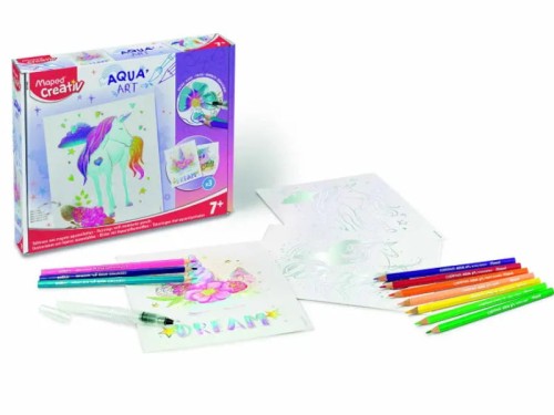 Obrazy akwarelowe Maped Creativ Aqua Art motyw jednorożec