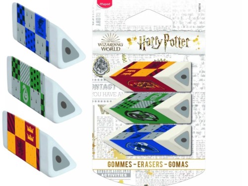 Gumka Maped Harry Potter Pyramide 3 sztuki