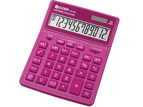 Kalkulator biurowy Eleven SDC-444XR-PKE różowy