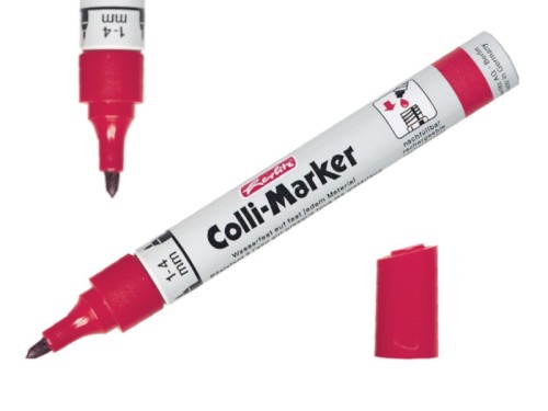 Marker permanentny COLI Herlitz czerwony /9566738/