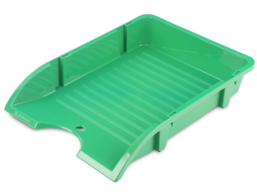 Szuflada na biurko zielona DONAU - wymiary 250x345x45mm  /7455001PL-06/