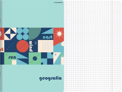 Zeszyt tematyczny TOP 2000 w kratkę do geografii A5 60 kartek