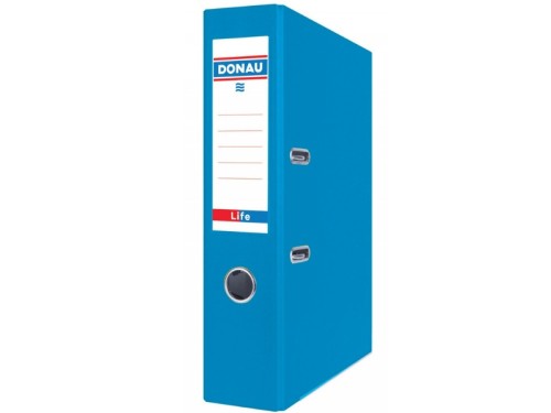 Segregator DONAU LIFE A4 75mm lakierowany neon niebieski