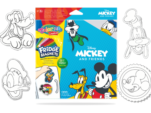 Magnesy na lodówkę COLORINO CREATIVE KIDS Disney Mickey Mouse Donald 4 wzory