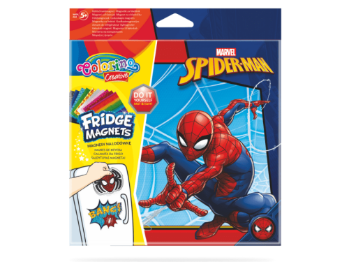 Magnesy na lodówkę COLORINO CREATIVE KIDS Spiderman Bang 4 wzory