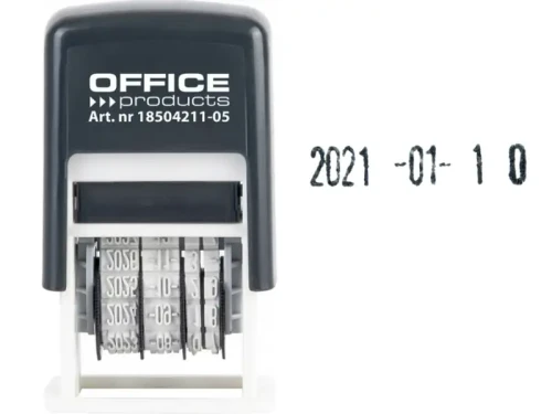 Datownik cyfrowy ISO 4mm OFFICE PRODUCTS poduszka czarna /18504211-05 /