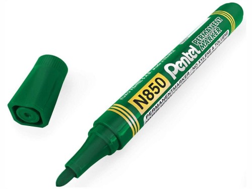 Marker permanentny Pentel N850 okrągły zielony