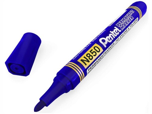 Marker permanentny okrągły 1,5 mm PENTEL N850 niebieski /N850-C/