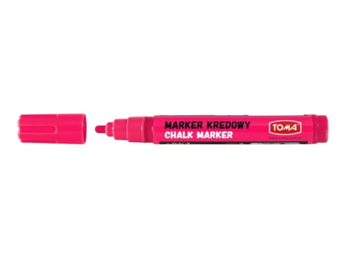 Marker kredowy TOMA TO-292 4,5mm różowy