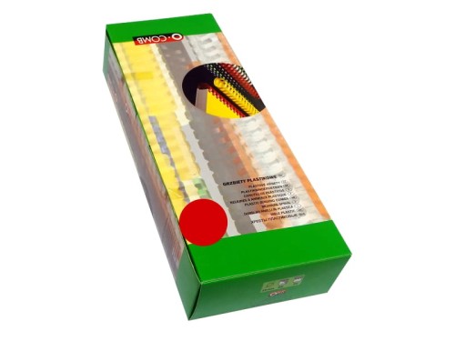 Grzbiety do bindowania OPUS O.COMB A4 10mm czerwone