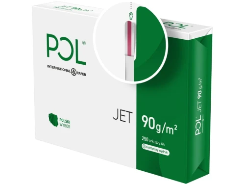 Papier ksero POLjet A4 90g klasa A 250 arkuszy