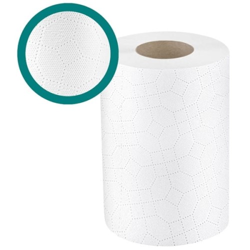 Ręcznik papierowy w roli biały celuloza 2-warstwowy 2x18g 50m IDEST mini 1szt.