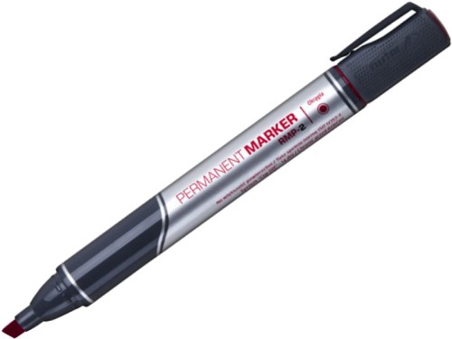 Marker permanentny Rystor RMP-2 ścięty czerwony