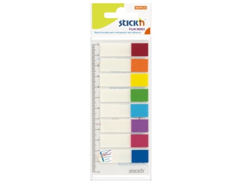 Zakładki indeksujące stick'n 12x45mm  8 kolorów neon