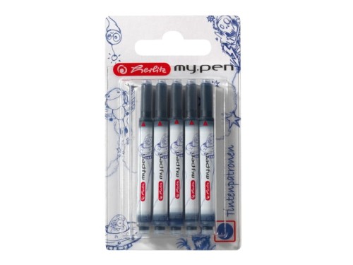 Nabój do pióra MY PEN niebieski 5 szt. HERLITZ /10999852/