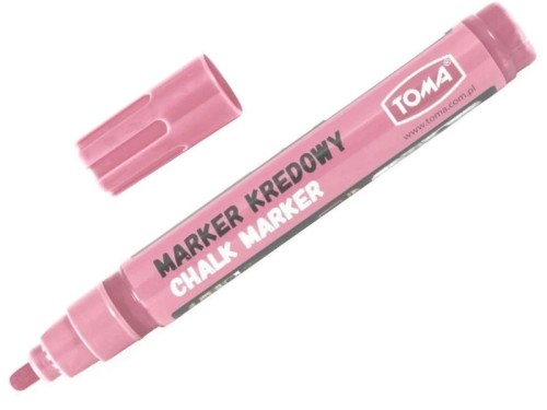 Marker kredowy TOMA TO-292 4,5mm pastelowy różowy