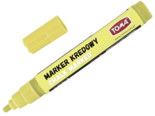 Marker kredowy TOMA TO-292 4,5mm pastelowy żółty