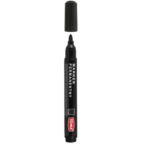 Marker permanentny okrągły 1,5mm TOMA 202 czarny 1 szt. /TO202-32/