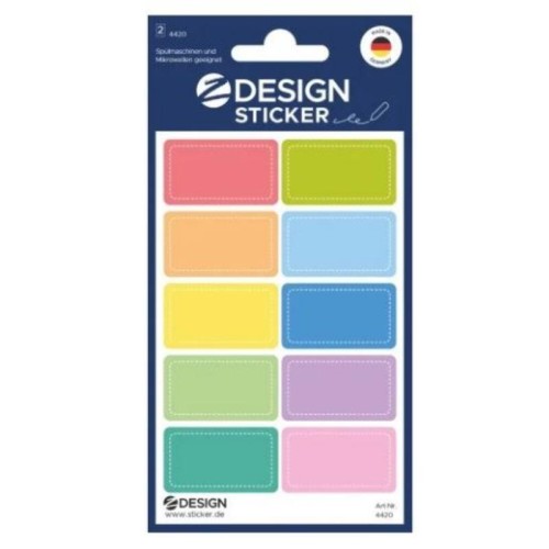 Naklejki Z-DESIGN foliowe kolorowe ramki  AVERY ZWECKFORM 20szt.