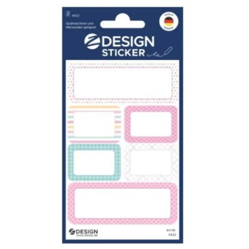 Naklejki Z-DESIGN foliowe kolorowe prostokąty AVERY ZWECKFORM 12szt.
