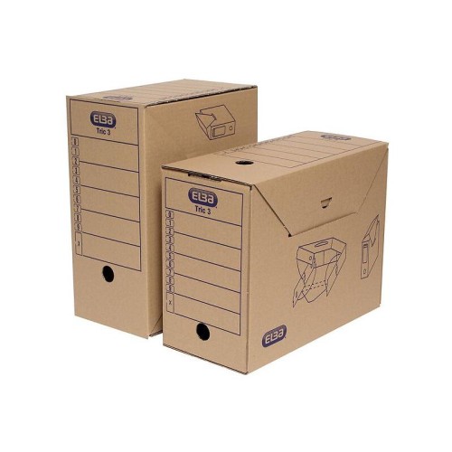 Pudło archiwizacyjne 155mm 155x340x265mm ELBA TRIC 3 brązowe 1szt.